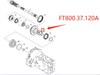 FT800.37.120A Shuttle Shift Middle Shaft For Foton Lovol Agricultural Machinery & Equipment Farm Tractors